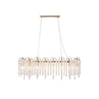 IL32903 Wisteria Oval Pendant 16 Light E14 French Gold / Crystal