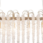 IL32903 Wisteria Oval Pendant 16 Light E14 French Gold / Crystal
