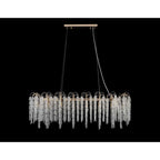 IL32903 Wisteria Oval Pendant 16 Light E14 French Gold / Crystal