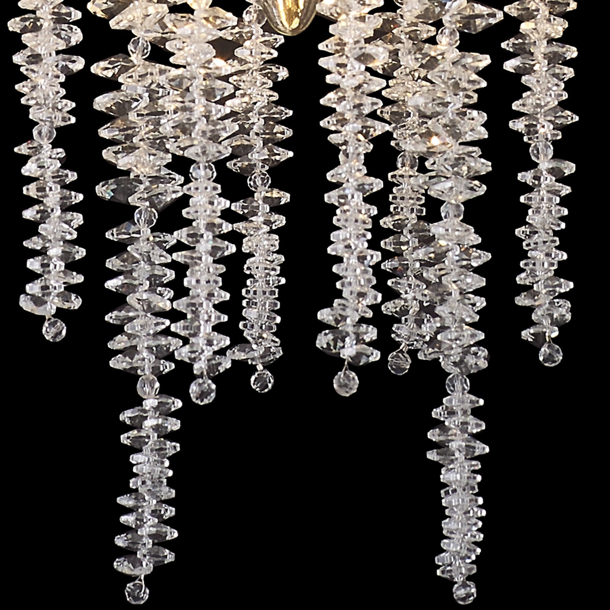 IL32906 Wisteria Round Pendant 1 Light E14 Polished Nickel / Crystal