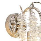 IL32885 Wisteria Wall Lamp 1 Light E14 Polished Nickel / Crystal