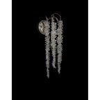 IL32885 Wisteria Wall Lamp 1 Light E14 Polished Nickel / Crystal