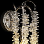 IL32885 Wisteria Wall Lamp 1 Light E14 Polished Nickel / Crystal