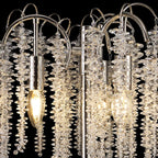 IL32904 Wisteria Table Lamp 3 Light E14 Polished Nickel / Crystal