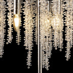 IL32904 Wisteria Table Lamp 3 Light E14 Polished Nickel / Crystal