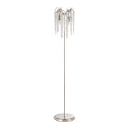 IL32905 Wisteria Floor Lamp 4 Light E14 Polished Nickel / Crystal