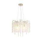 IL32882 Wisteria Round Pendant 7 Light E14 Polished Nickel / Crystal