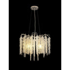 IL32882 Wisteria Round Pendant 7 Light E14 Polished Nickel / Crystal