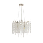 IL32882 Wisteria Round Pendant 7 Light E14 Polished Nickel / Crystal
