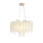 IL32883 Wisteria Round Pendant 9 Light E14 Polished Nickel / Crystal