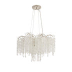 IL32883 Wisteria Round Pendant 9 Light E14 Polished Nickel / Crystal