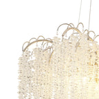 IL32883 Wisteria Round Pendant 9 Light E14 Polished Nickel / Crystal