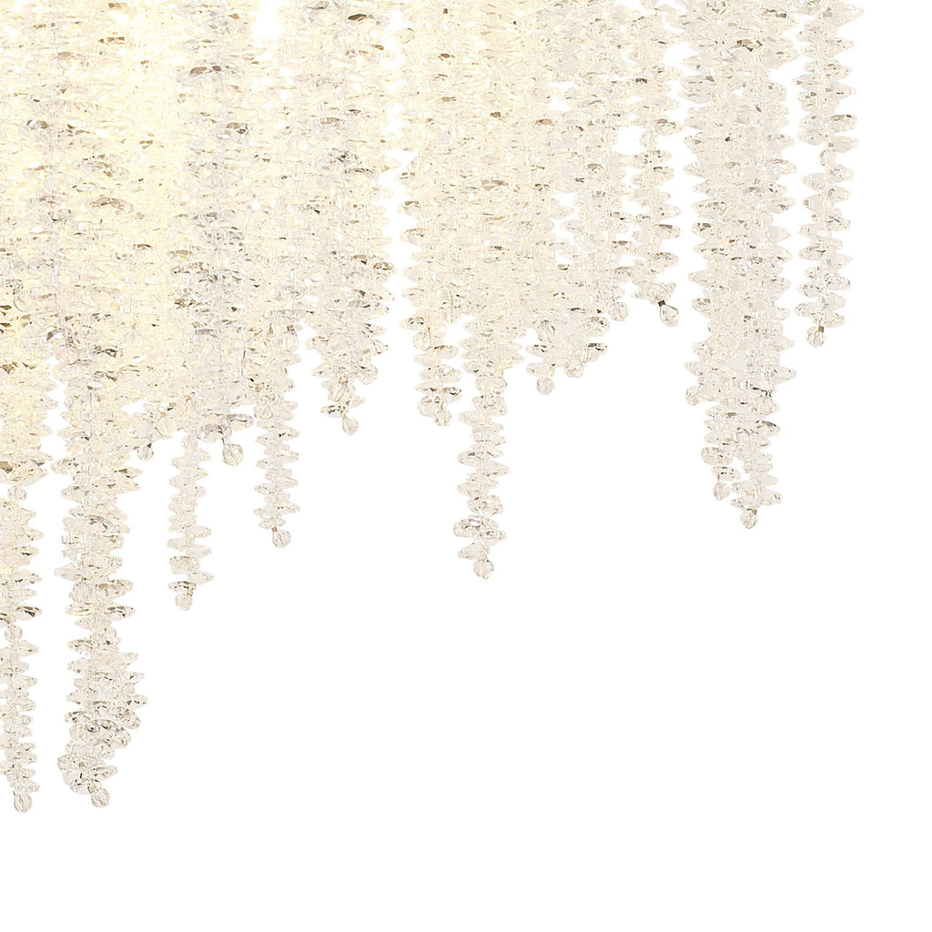 IL32883 Wisteria Round Pendant 9 Light E14 Polished Nickel / Crystal