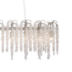IL32907 Wisteria Oval Pendant 16 Light E14 Polished Nickel / Crystal