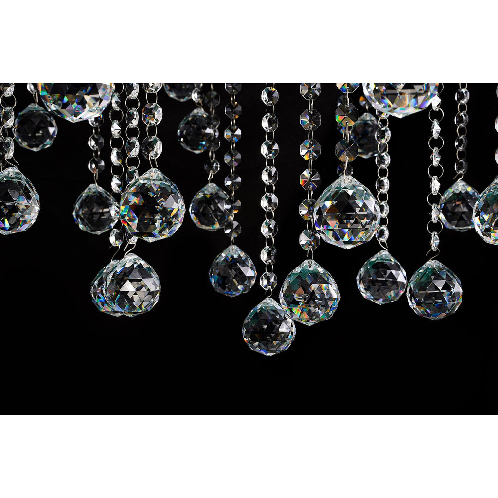 IL32126+4+12 Zinta Pendant 3 Tier 22 Light E14 Antique Brass/Crystal