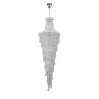 IL31458 Alexandra Pendant 7 Layer Spiral 63 Light E14 Polished Chrome/Crystal