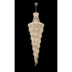 IL31458 Alexandra Pendant 7 Layer Spiral 63 Light E14 Polished Chrome/Crystal