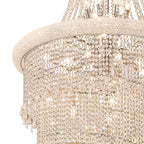 IL31458 Alexandra Pendant 7 Layer Spiral 63 Light E14 Polished Chrome/Crystal