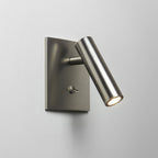 1058018 Enna Square Switched LED Reading Light Matt Nickel