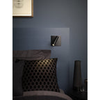 1058024 Enna Square Switched LED Reading Light Matt Black