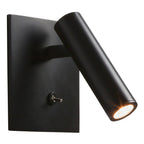 1058024 Enna Square Switched LED Reading Light Matt Black