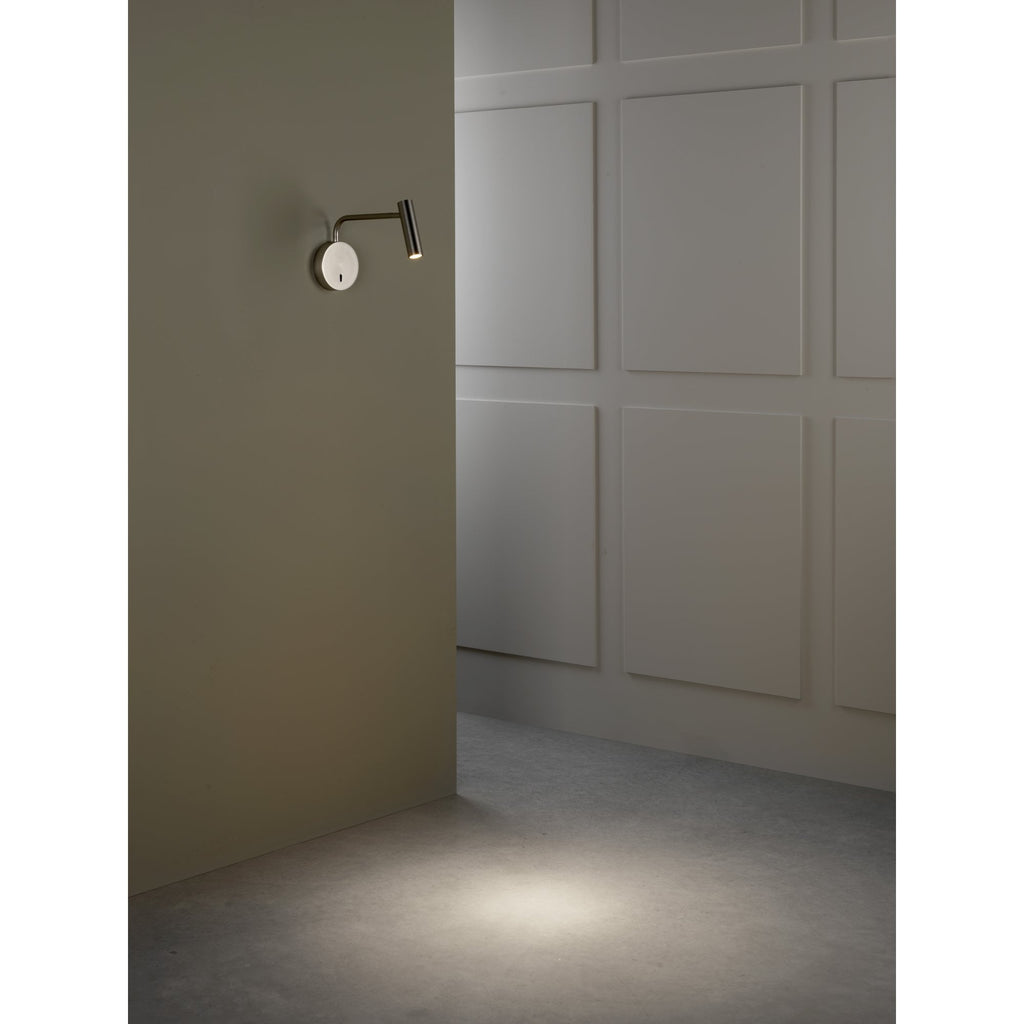1058056 Enna Wall LED Reading Light Matt Nickel