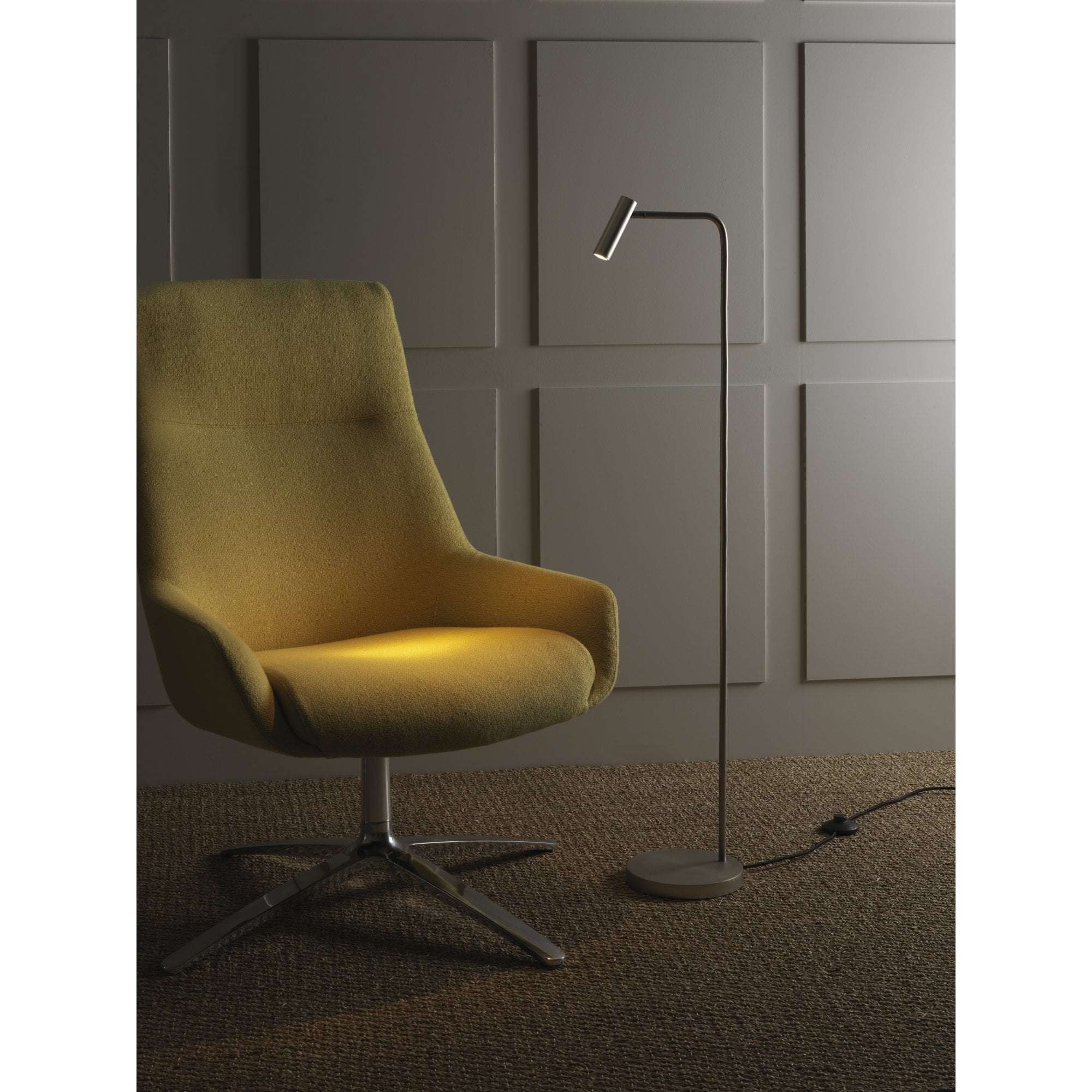 1058058 Enna Floor LED Floor Lamp Matt Nickel
