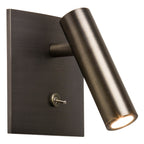 1058085 Enna Square Switched LED Reading Light Bronze