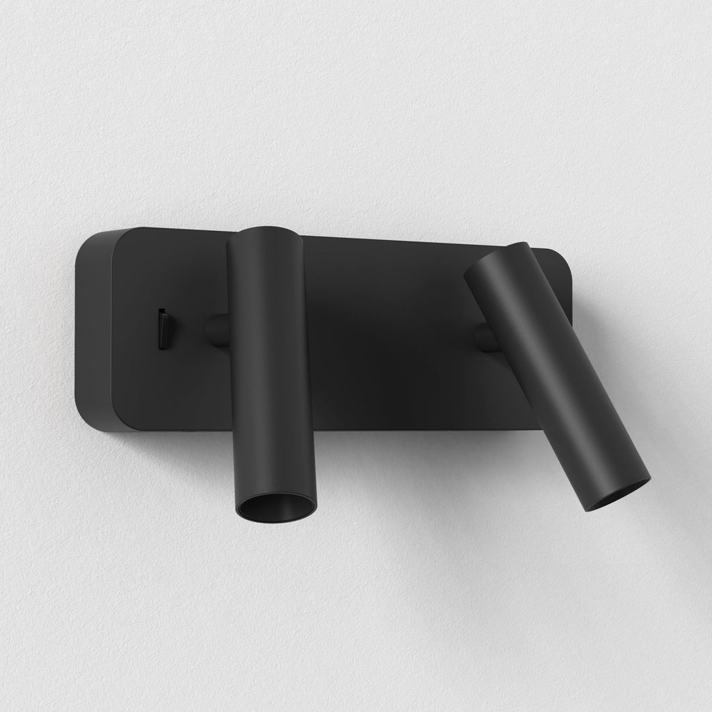 1058192 Enna Twin LED Reading Light Matt Black