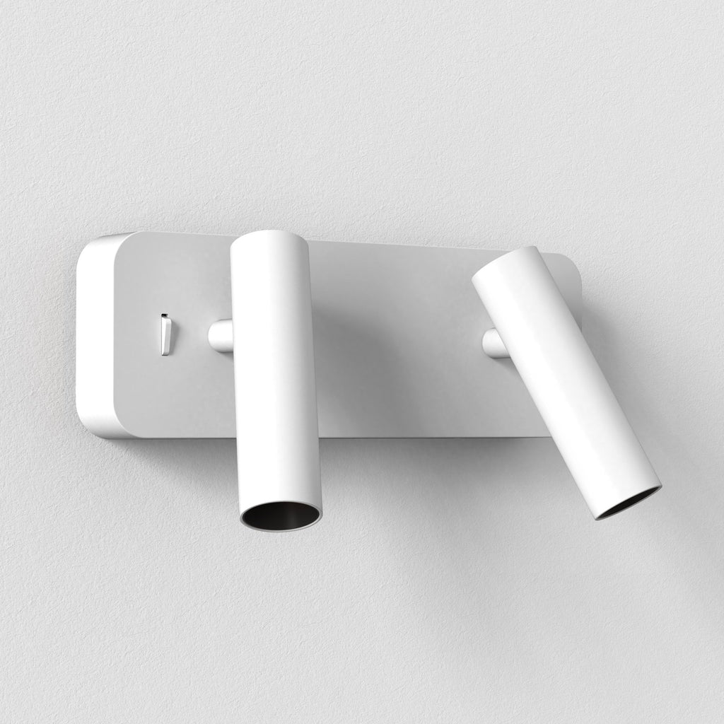 1058194 Enna Twin LED Reading Light Matt White