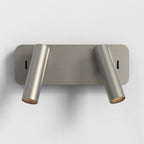 1058195 Enna Twin LED Reading Light Matt Nickel