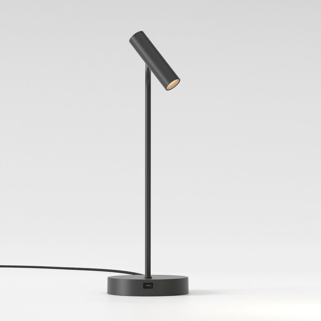 1058210 Enna Desk LED USB C Table Lamp Matt Black