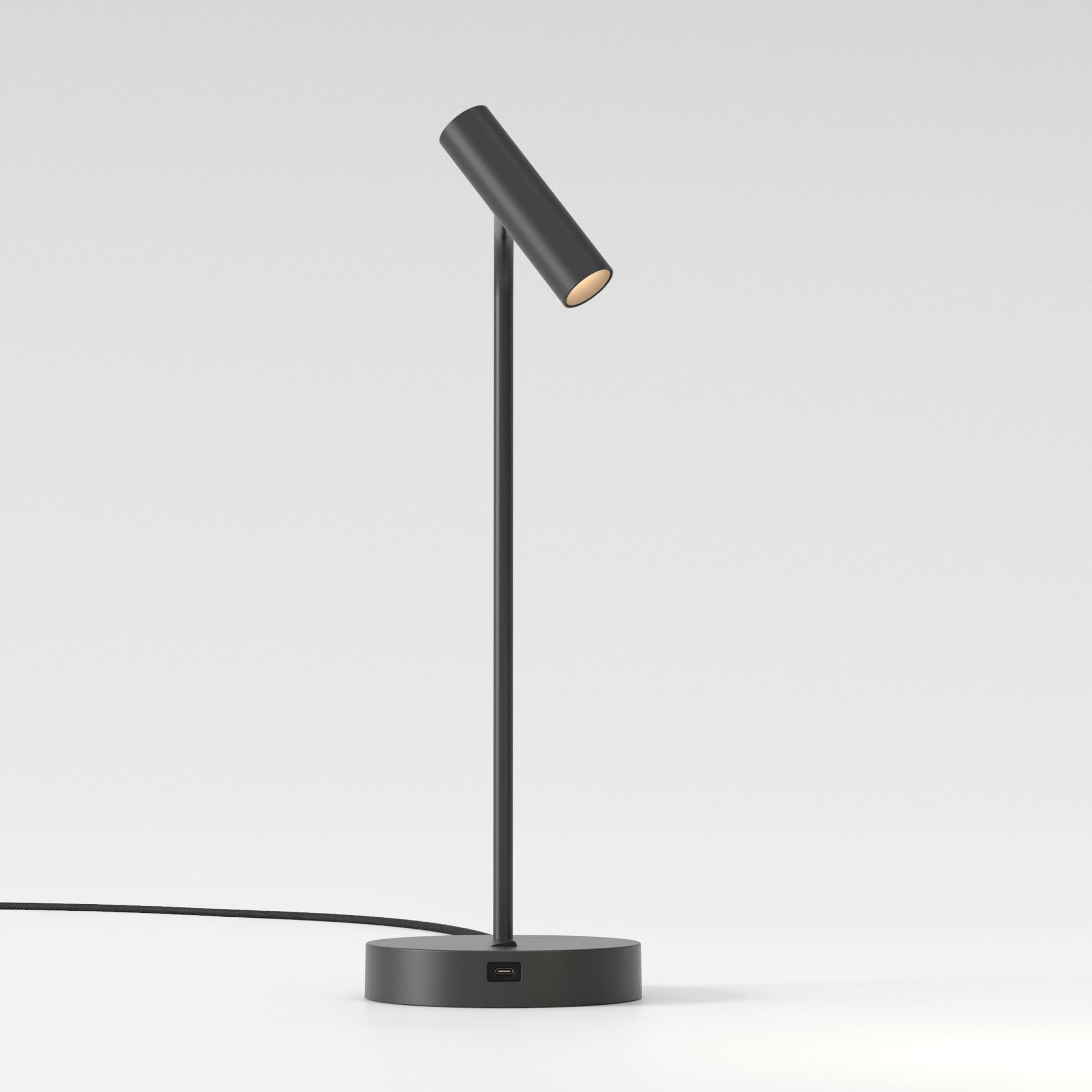 1058210 Enna Desk LED USB C Table Lamp Matt Black