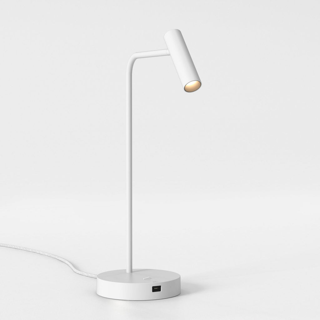 1058212 Enna Desk LED USB C Table Lamp Matt White