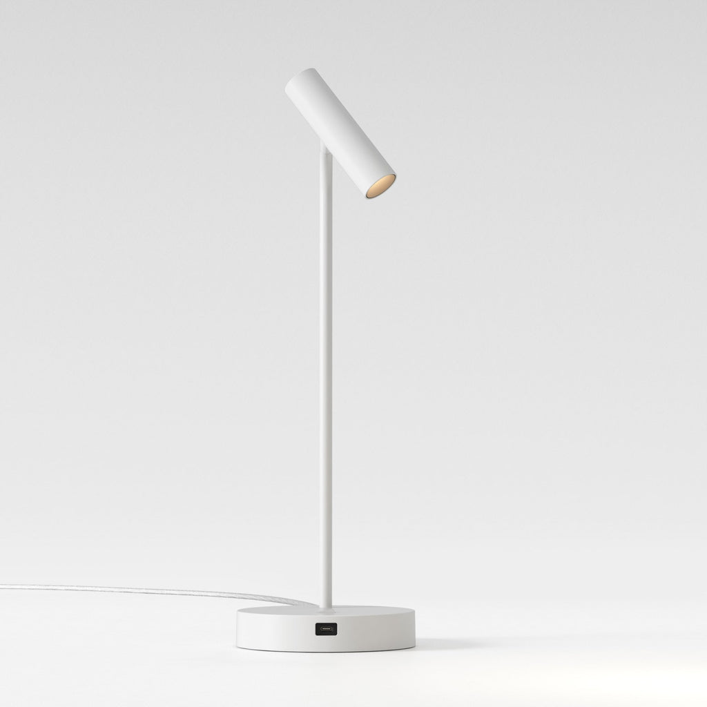 1058212 Enna Desk LED USB C Table Lamp Matt White