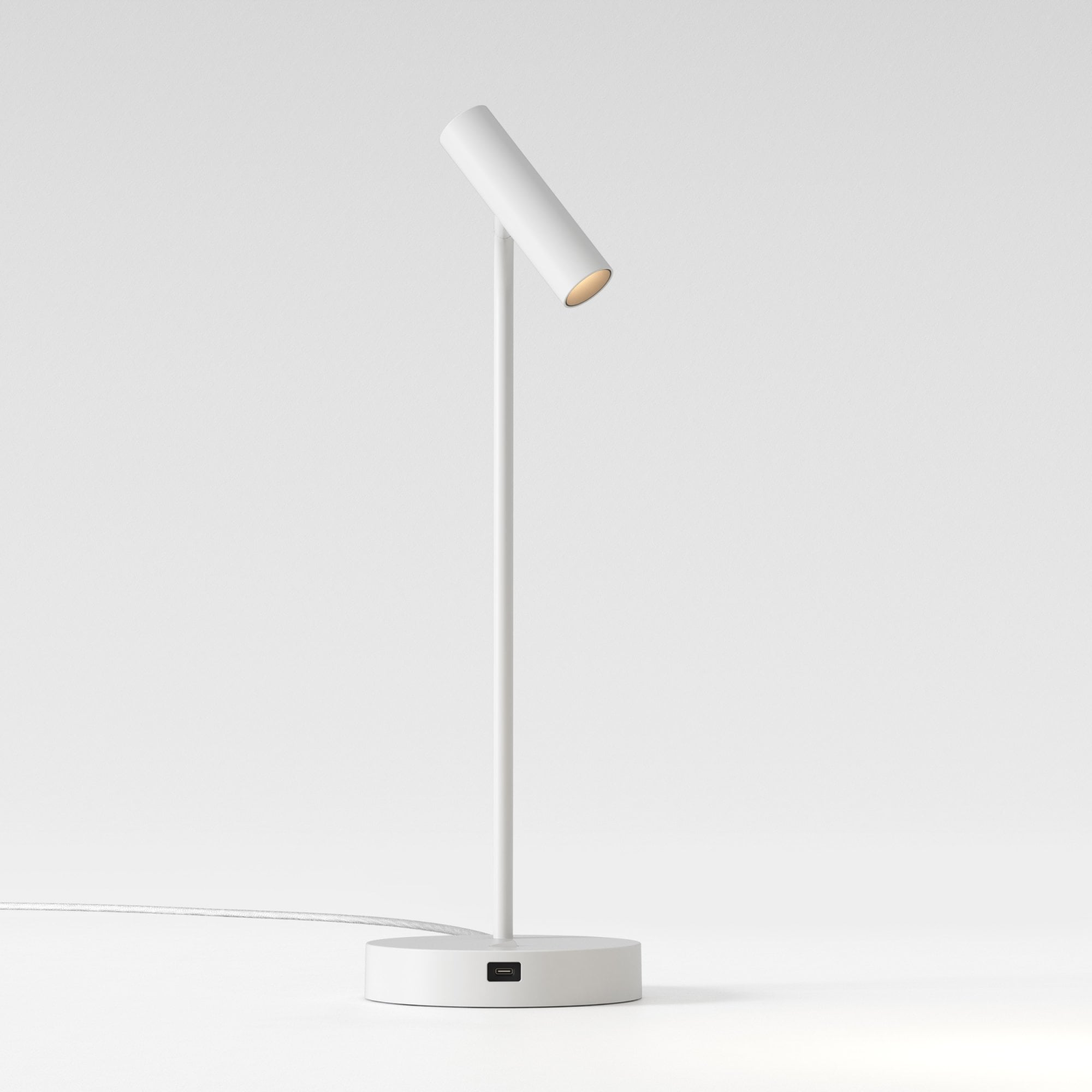 1058212 Enna Desk LED USB C Table Lamp Matt White