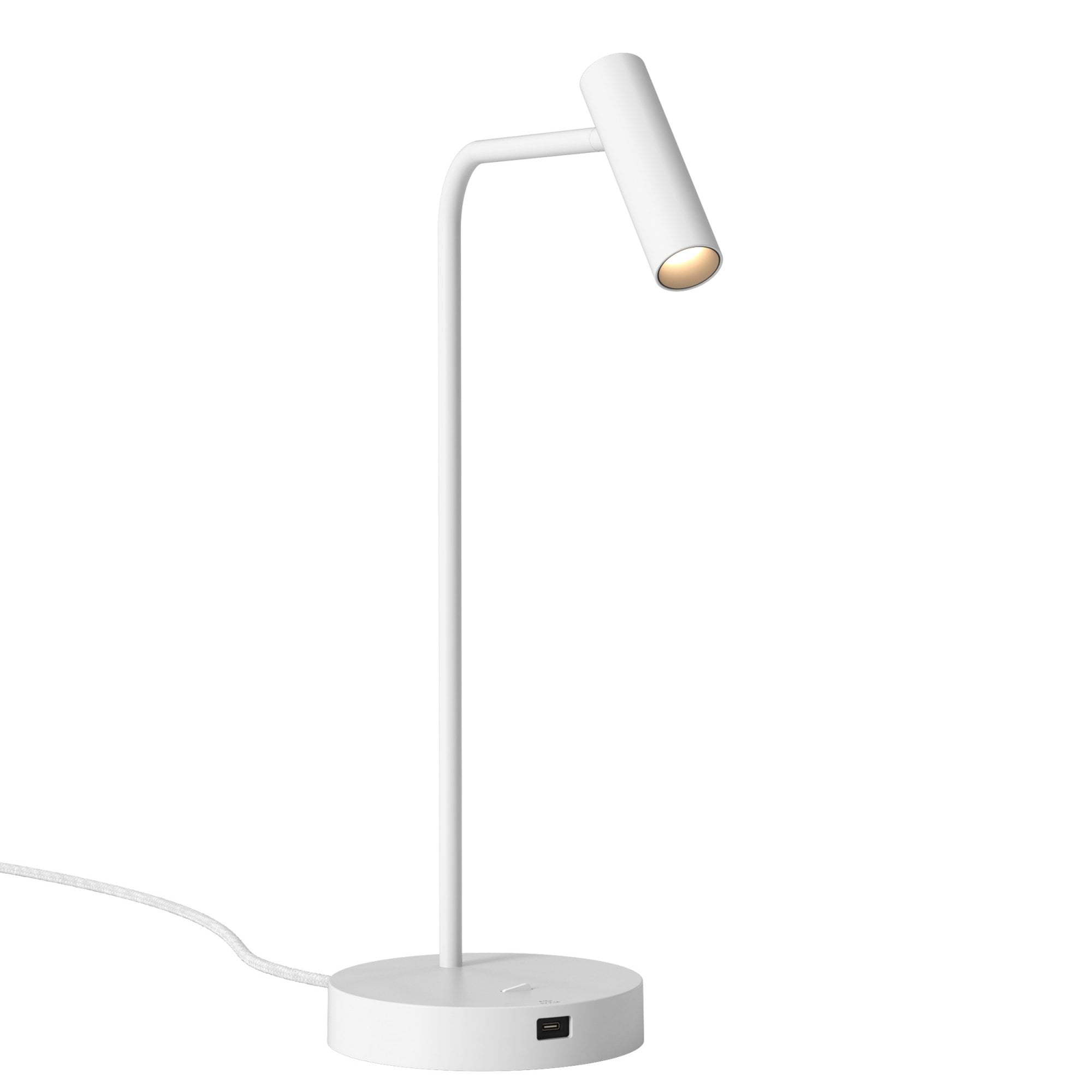 1058212 Enna Desk LED USB C Table Lamp Matt White