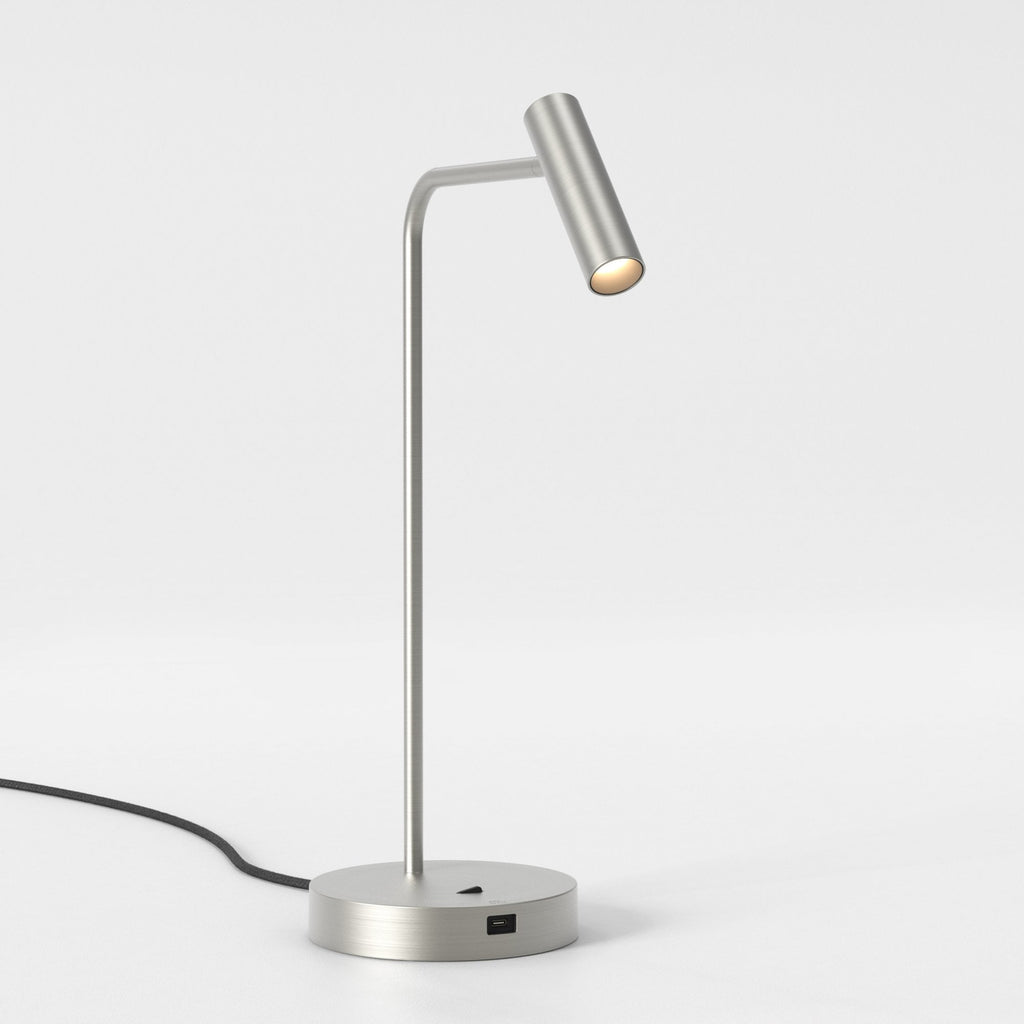 1058213 Enna Desk LED USB C Table Lamp Matt Nickel