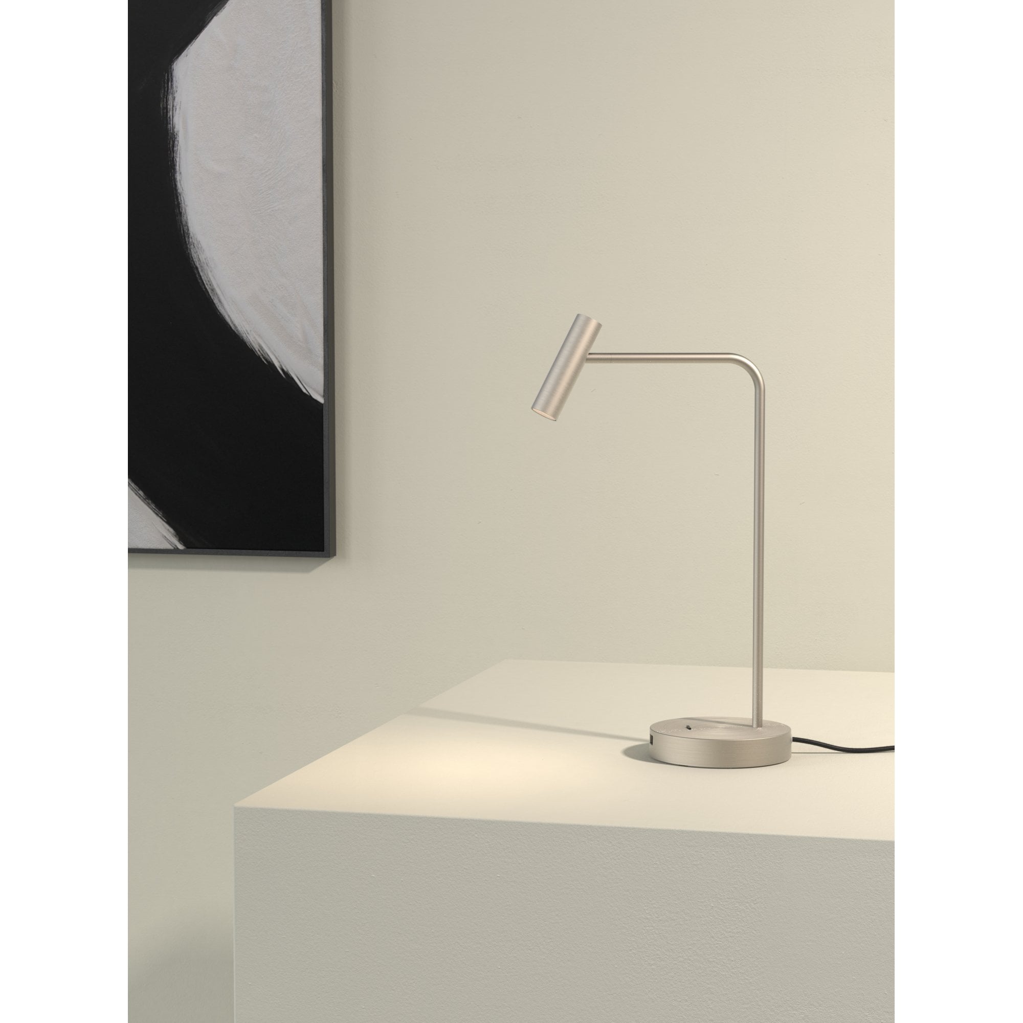 1058213 Enna Desk LED USB C Table Lamp Matt Nickel