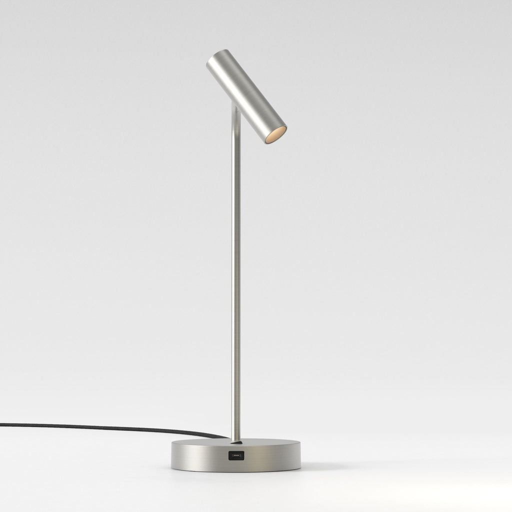 1058213 Enna Desk LED USB C Table Lamp Matt Nickel