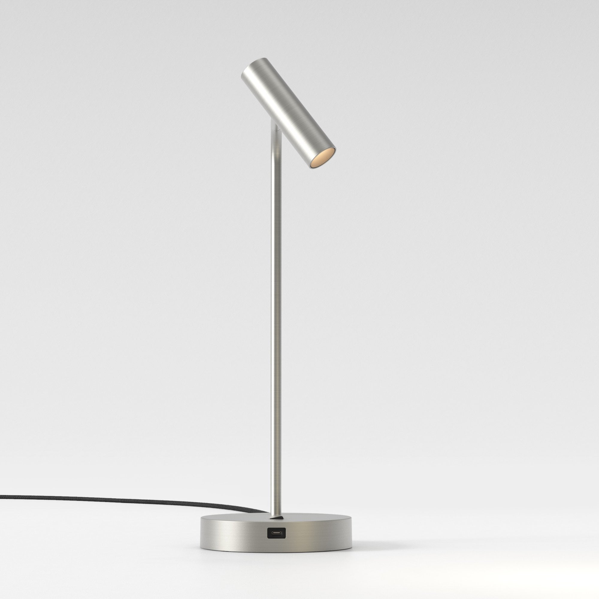 1058213 Enna Desk LED USB C Table Lamp Matt Nickel