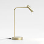 1058214 Enna Desk LED USB C Table Lamp Matt Gold