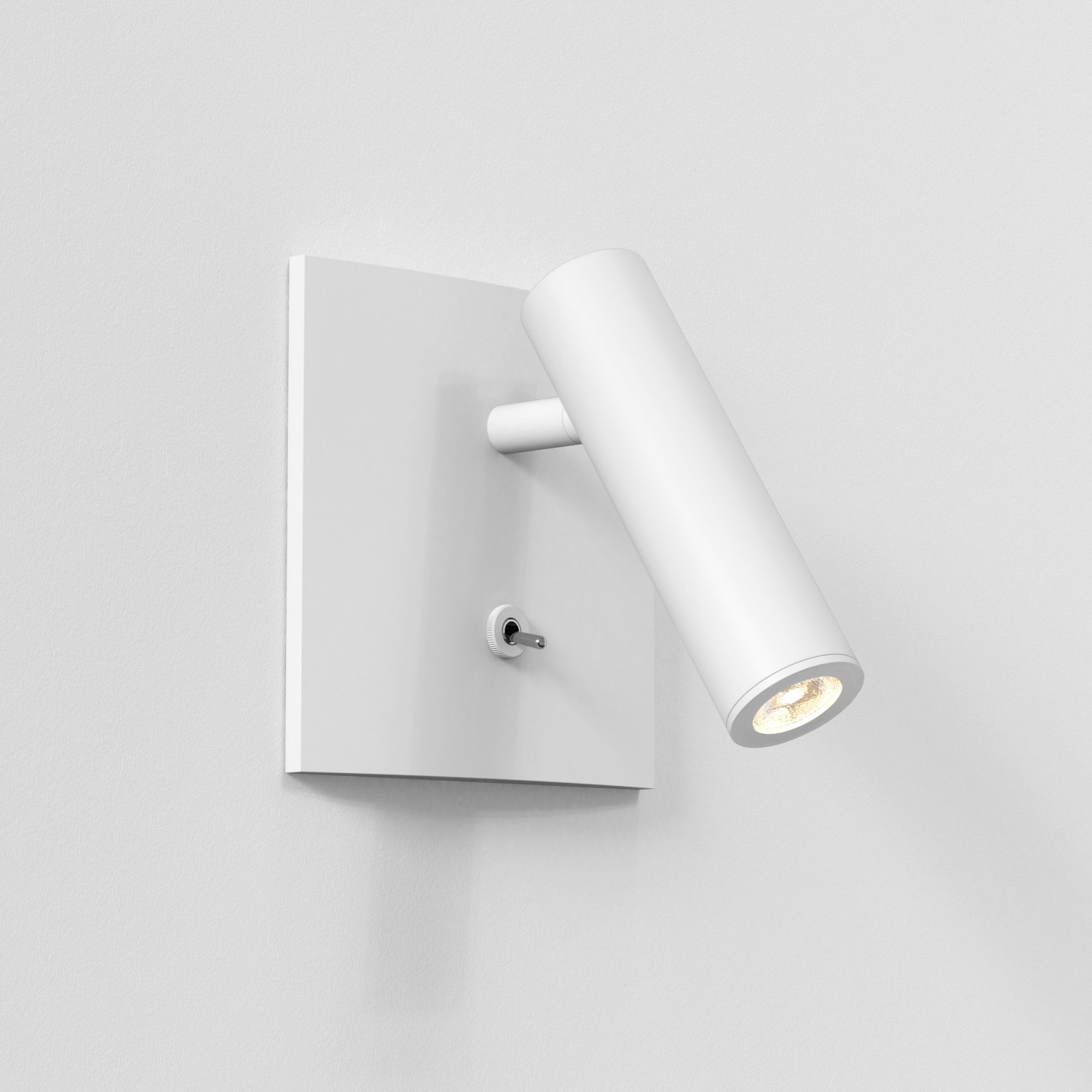 1058226 Enna Square Switched LED Reading Light Matt White
