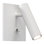 1058226 Enna Square Switched LED Reading Light Matt White