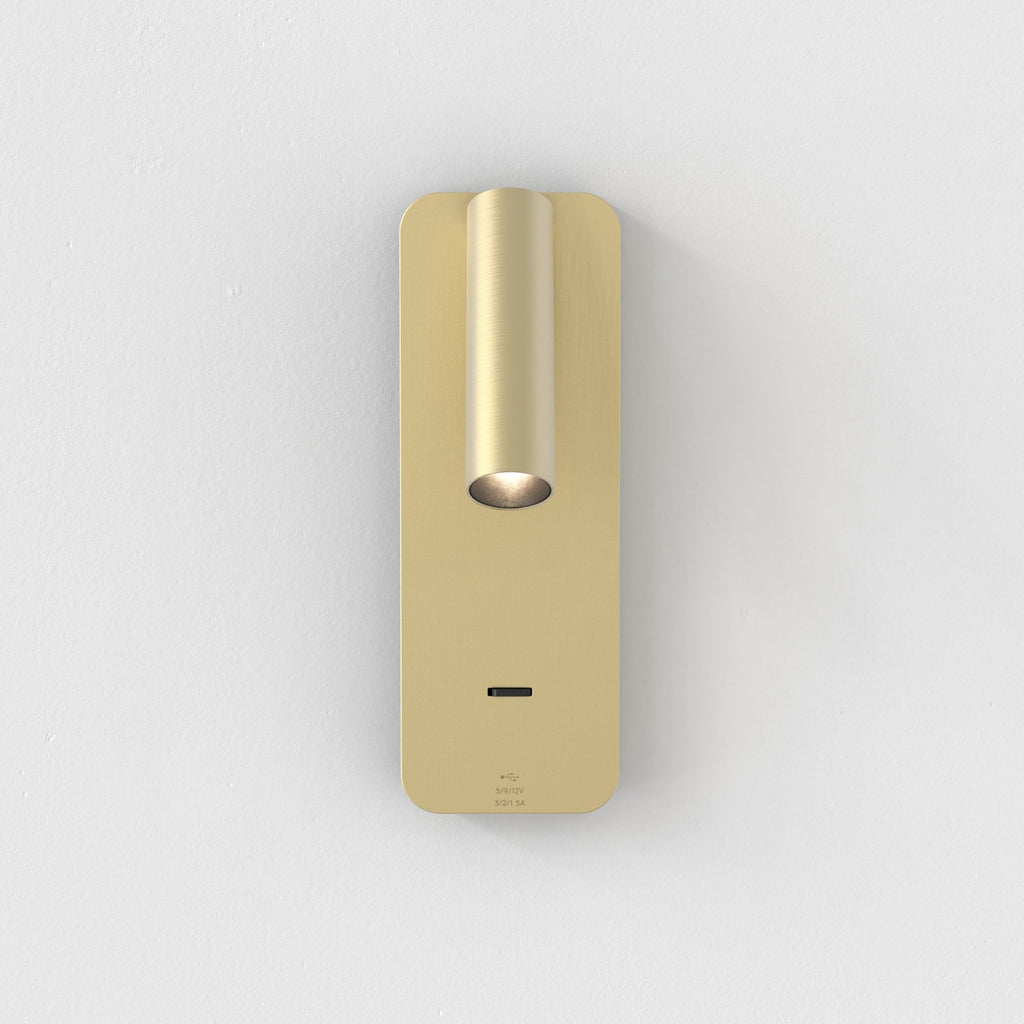 1058247 Enna Surface LED USB A+C Reading Light Matt Gold