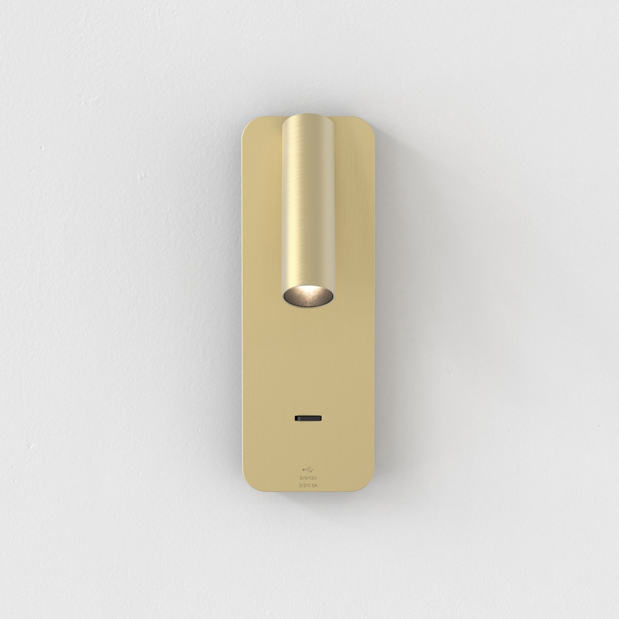 1058247 Enna Surface LED USB A+C Reading Light Matt Gold