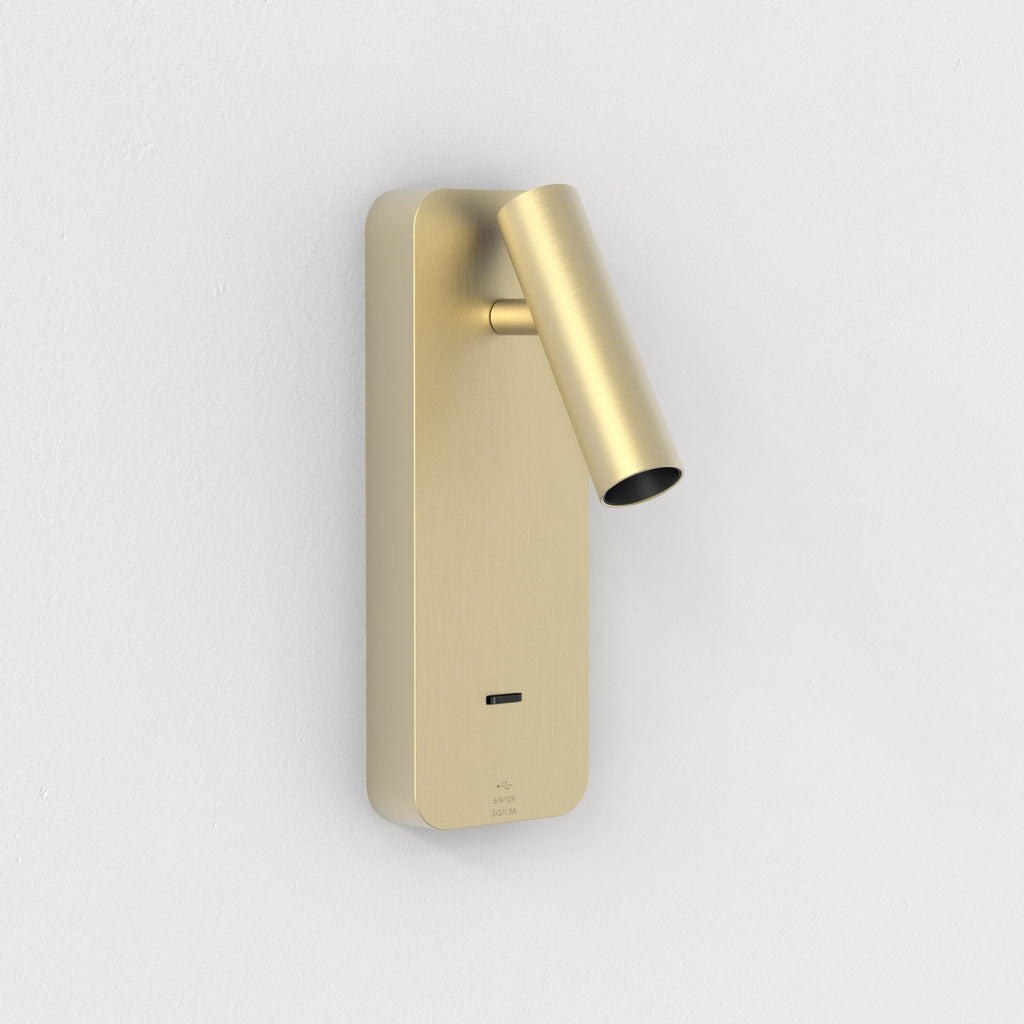 1058247 Enna Surface LED USB A+C Reading Light Matt Gold
