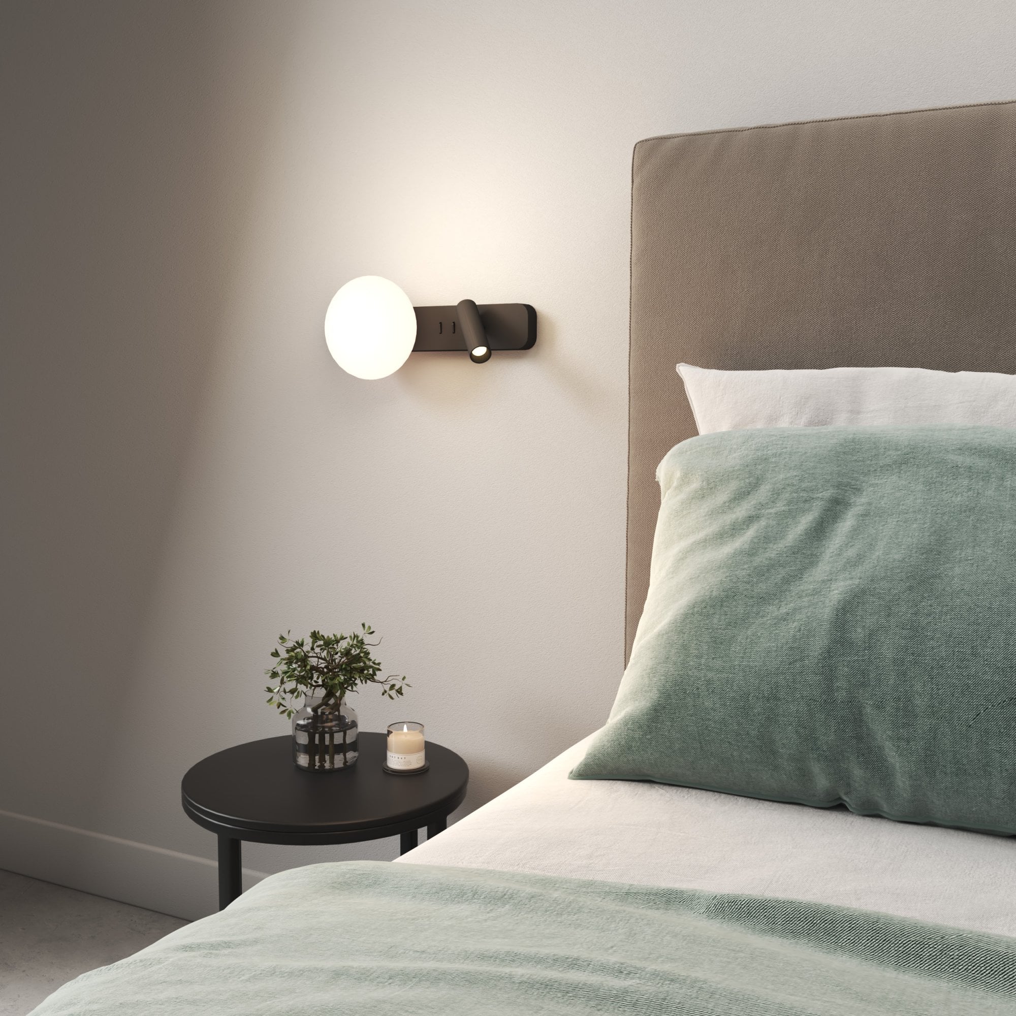 1176009 Zeppo Reader Reading Light Matt Black