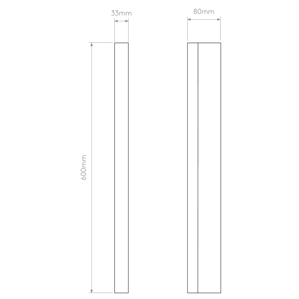 1308006 Artemis 600 LED Bathroom Wall Light Polished Chrome