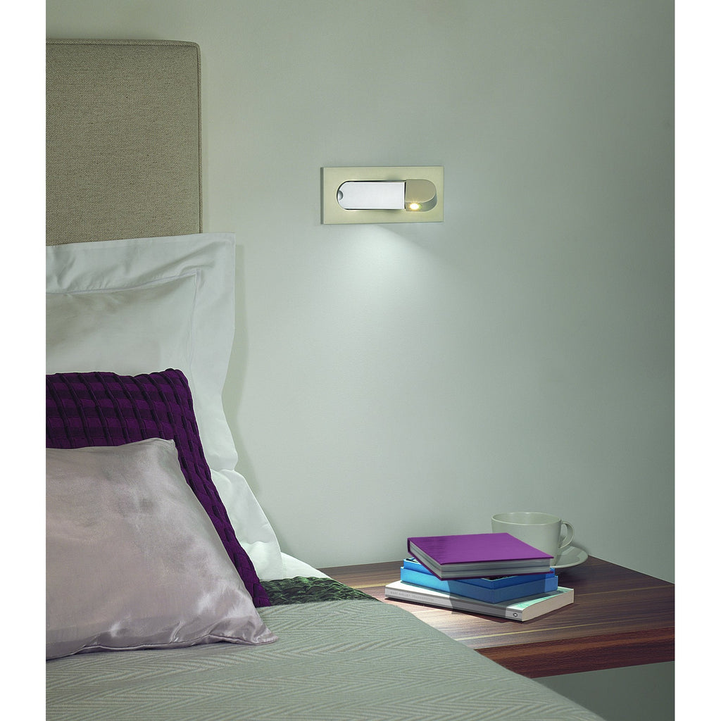 1323045 Digit LED Reading Light Matt Nickel